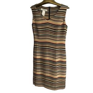 Jones New York sleeveless dress with belt, vintage, size 6